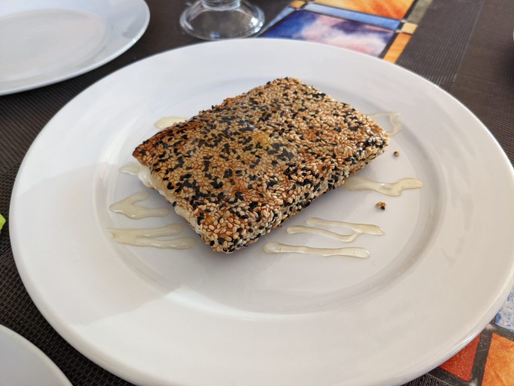 Feta with Sesame and Honey