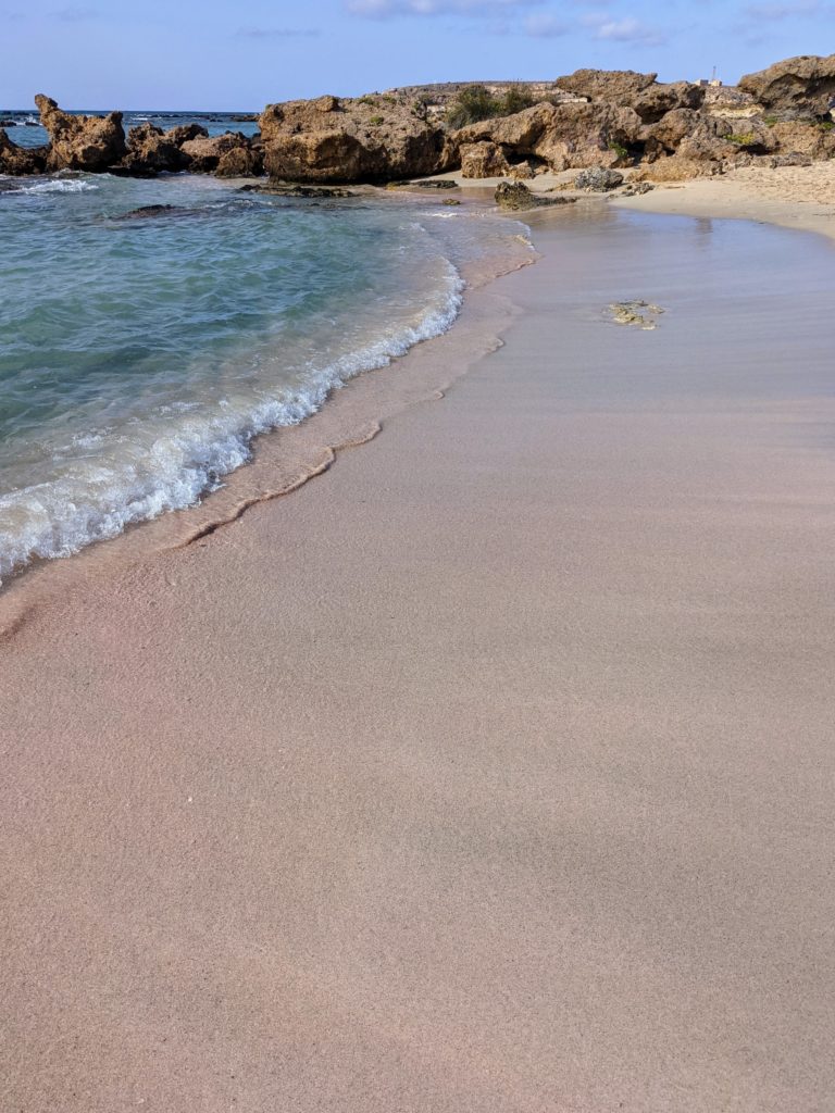 Pink Sand at Elafonisi Beach